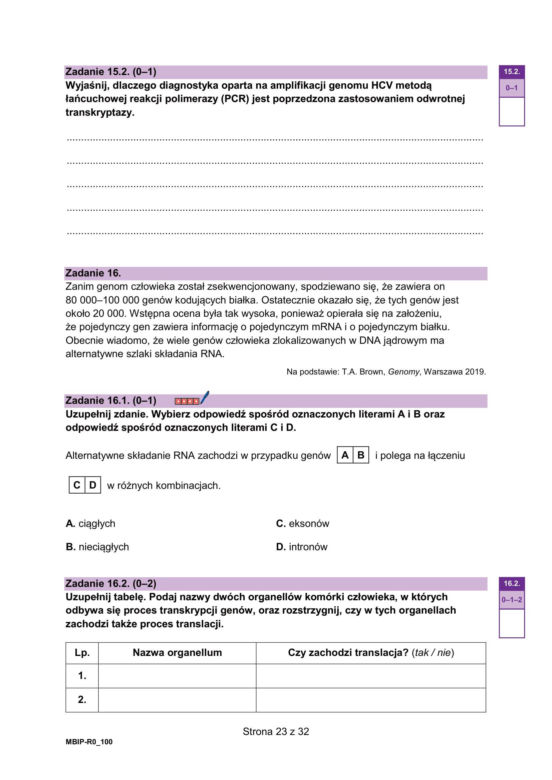 Matura 2026 z biologii ROZSZERZONEJ: arkusze CKE, poziom podstawowy [Formuła 2023] 08.05.2026