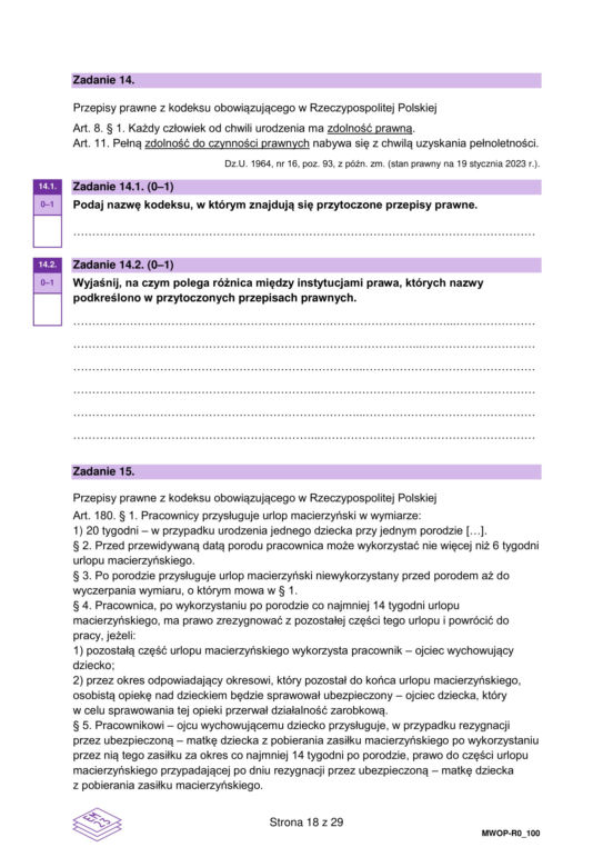 Matura WOS formuła 2023: arkusz CKE i odpowiedzi