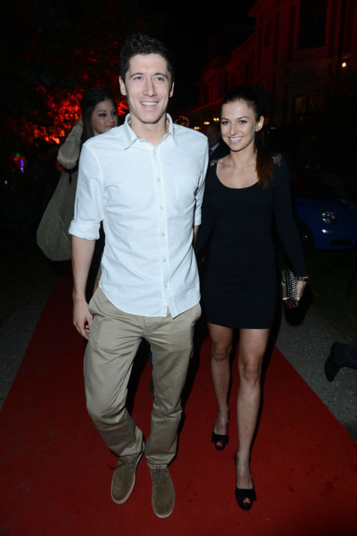 Robert Lewandowski i Anna Lewandowska w 2012 roku