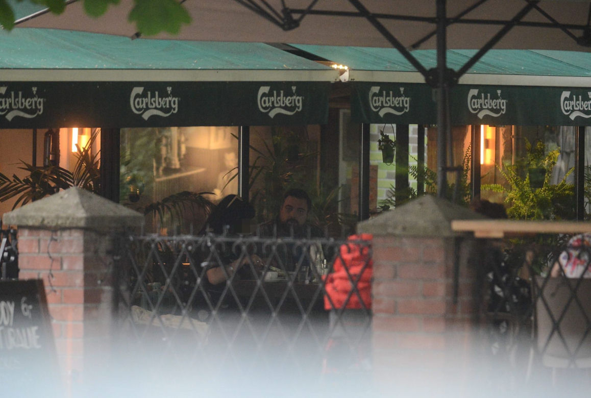 Tomasz Sekielski w restauracji Mozaika