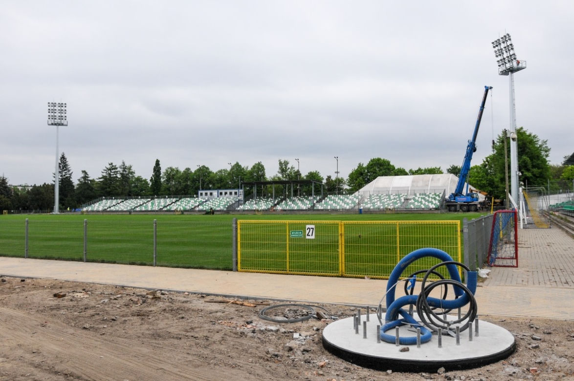 Jupitery stanęły na stadionie Warty Poznań