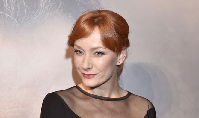 Magdalena Walach na premierze filmu Ziarno prawdy