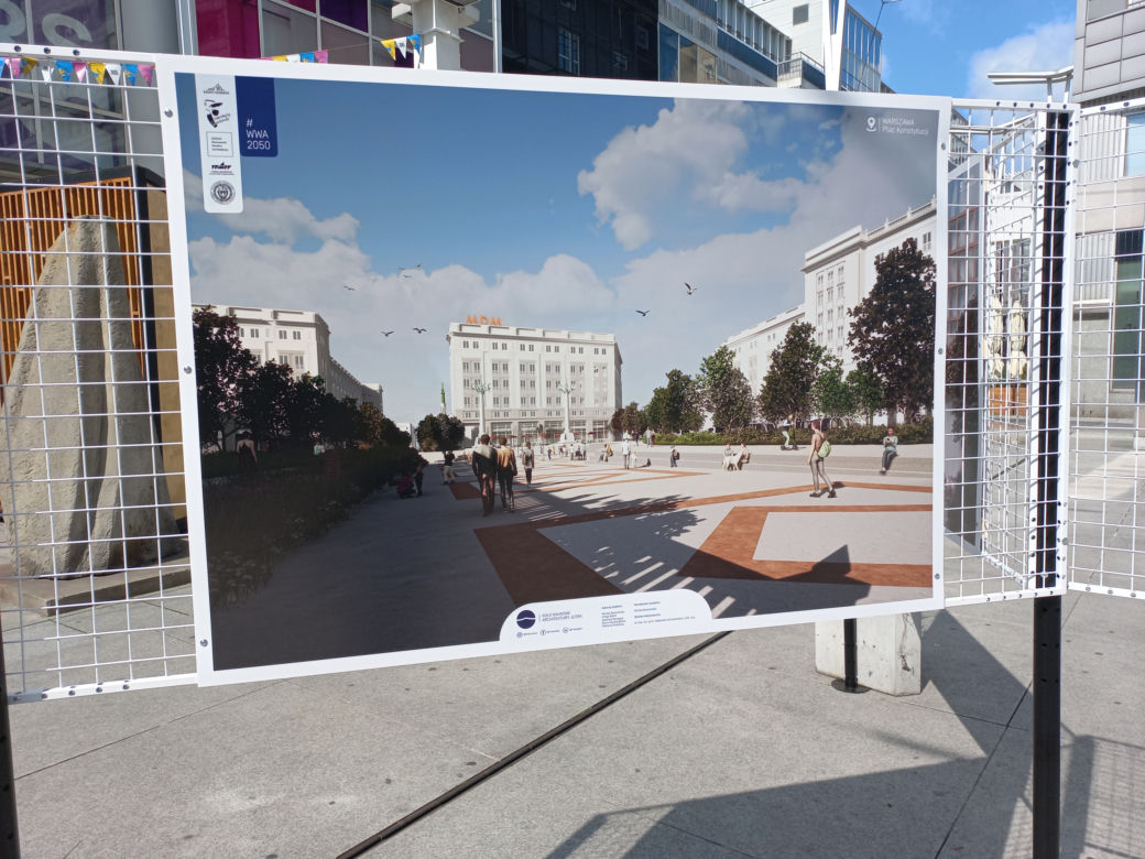 Plac Konstytucji w 2050 roku