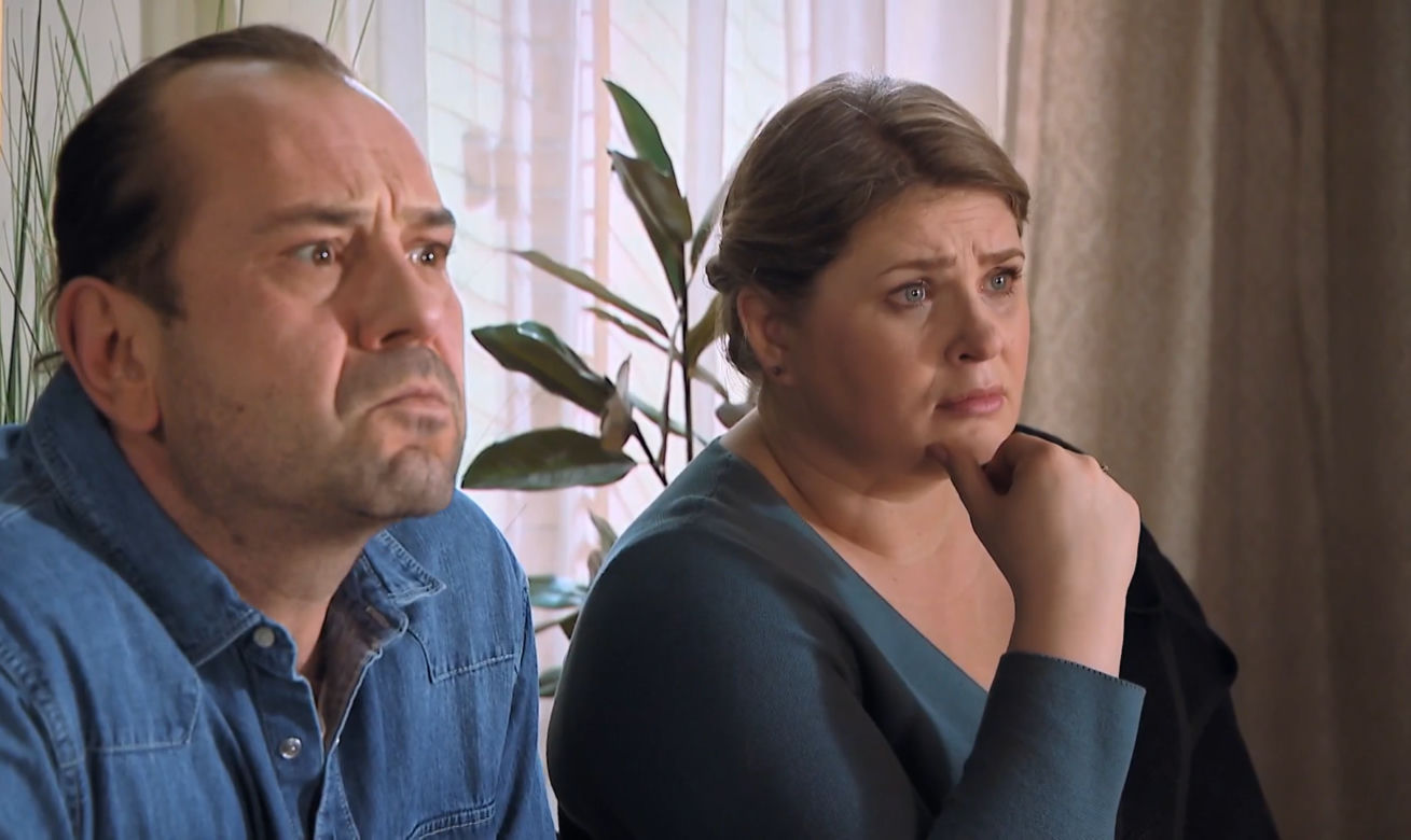 Barwy szczęścia, odcinek 2664: Aldona (Elżbieta Romanowska), Borys (Jakub Wieczorek)