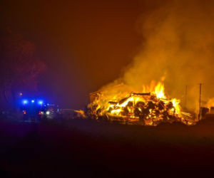Przerażający pożar stodoły w Wielkopolsce