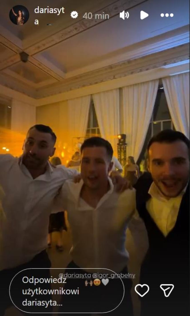 Tak hulały gwiazdy na weselu Darii Sytej i Igora Grobelnego. Szampan lał się strumieniami!