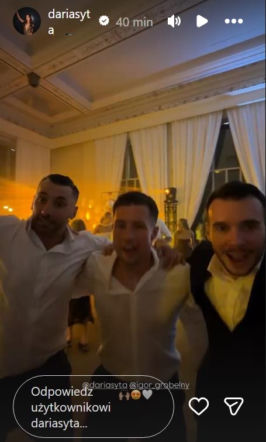 Tak hulały gwiazdy na weselu Darii Sytej i Igora Grobelnego. Szampan lał się strumieniami!