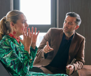 BrzydUla 2, odcinek 70, Violetta (Małgorzata Socha), Marek (Filip Bobek)