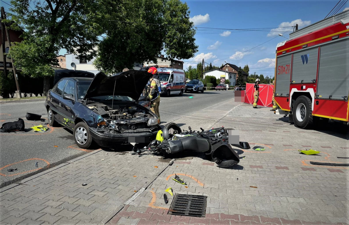 Wypadek w Orzeszu