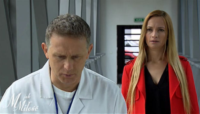 M jak miłość odcinek 1154, Teresa (Dominika Łakomska), Artur Rogowski (Robert Moskwa)