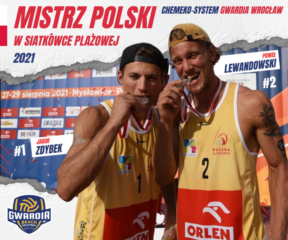 Gwardia Wrocław Mistrzem Polski seniorów w siatkówce plażowej! 