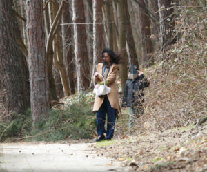 Marta Kaczyńska ze święconką