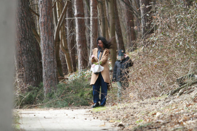 Marta Kaczyńska ze święconką