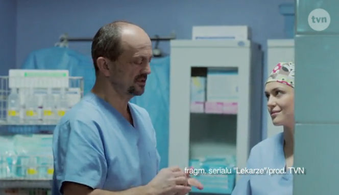 Lekarze 4 sezon odcinek 41 (odc. 2). Basia (Aleksandra Hamkało) Leon (Jacek Koman)