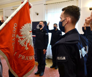 Podlaska policja ma nowych funkcjonariuszy. Złożyli uroczyste ślubowanie [ZDJĘCIA]