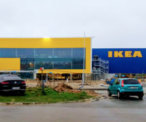 Budowa sklepu IKEA w Szczecinie - październik 2020