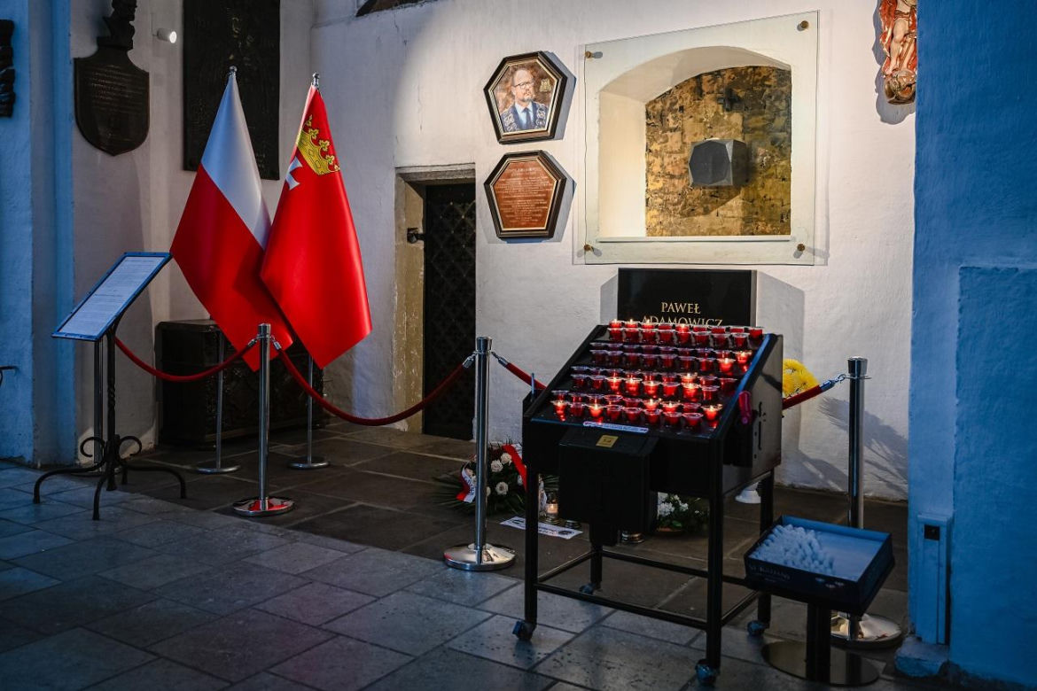 Grób Pawła Adamowicza