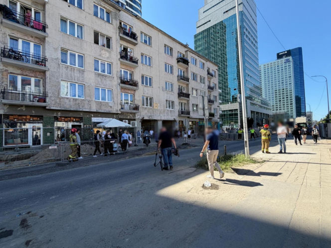 Niewybuch w centrum Warszawy