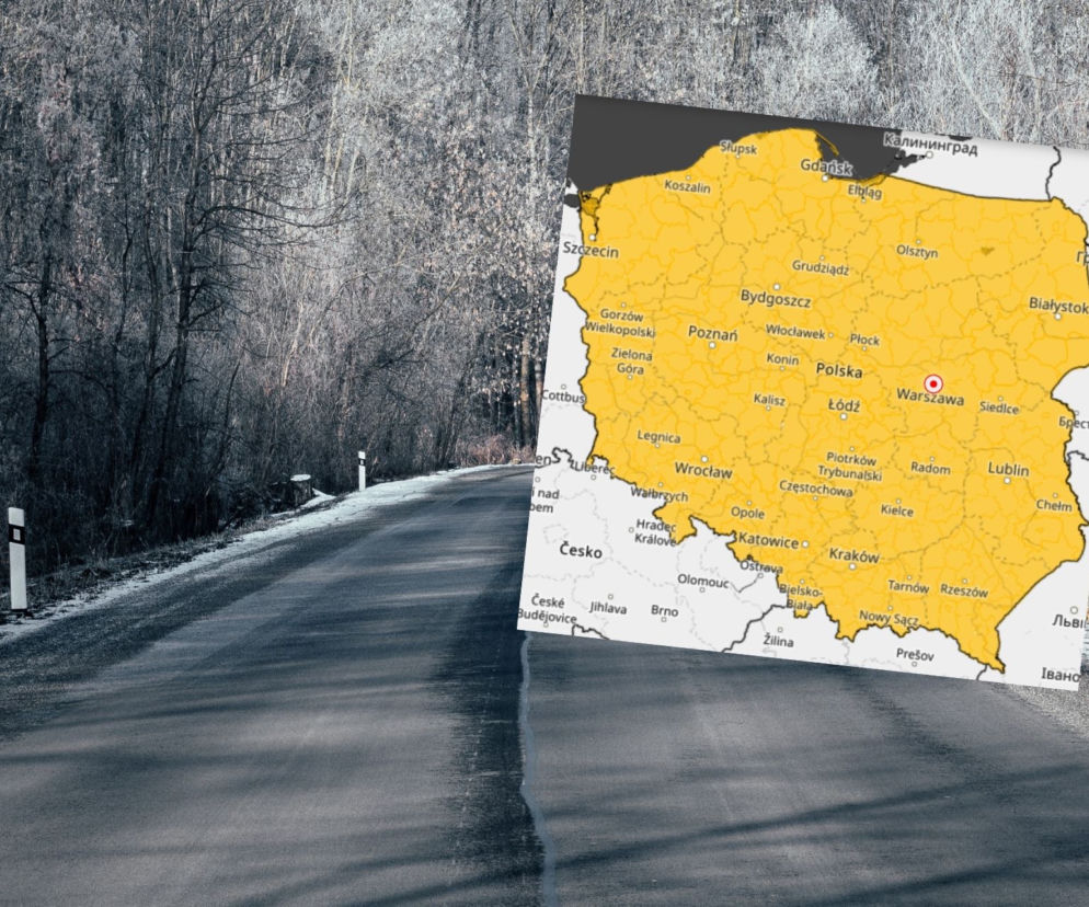 Ślizgawica na drogach Warmii i Mazur. IMGW planuje wydać alerty! 