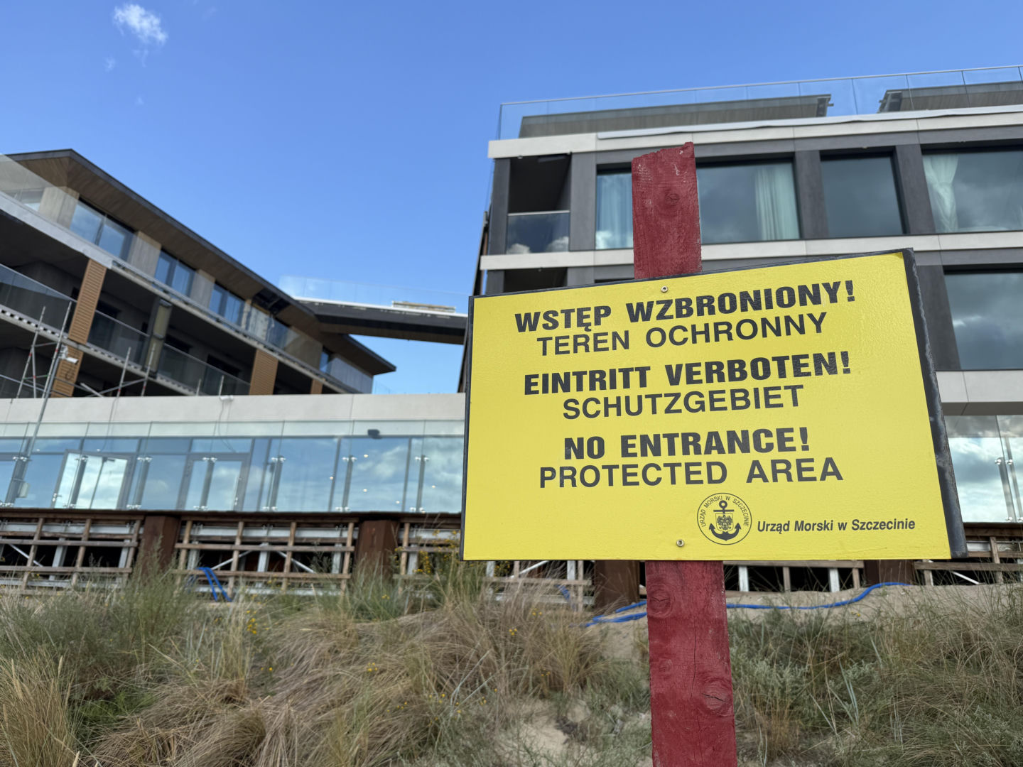Apartamentowiec na plaży w Międzyzdrojach