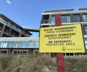 Apartamentowiec na plaży w Międzyzdrojach