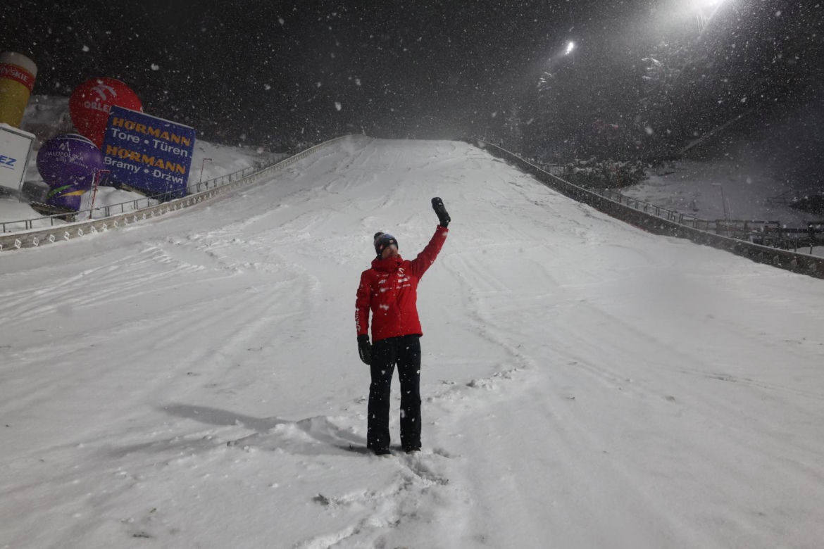 Kamil Stoch podczas ostatniego kunkursu PŚ w Zakopanem