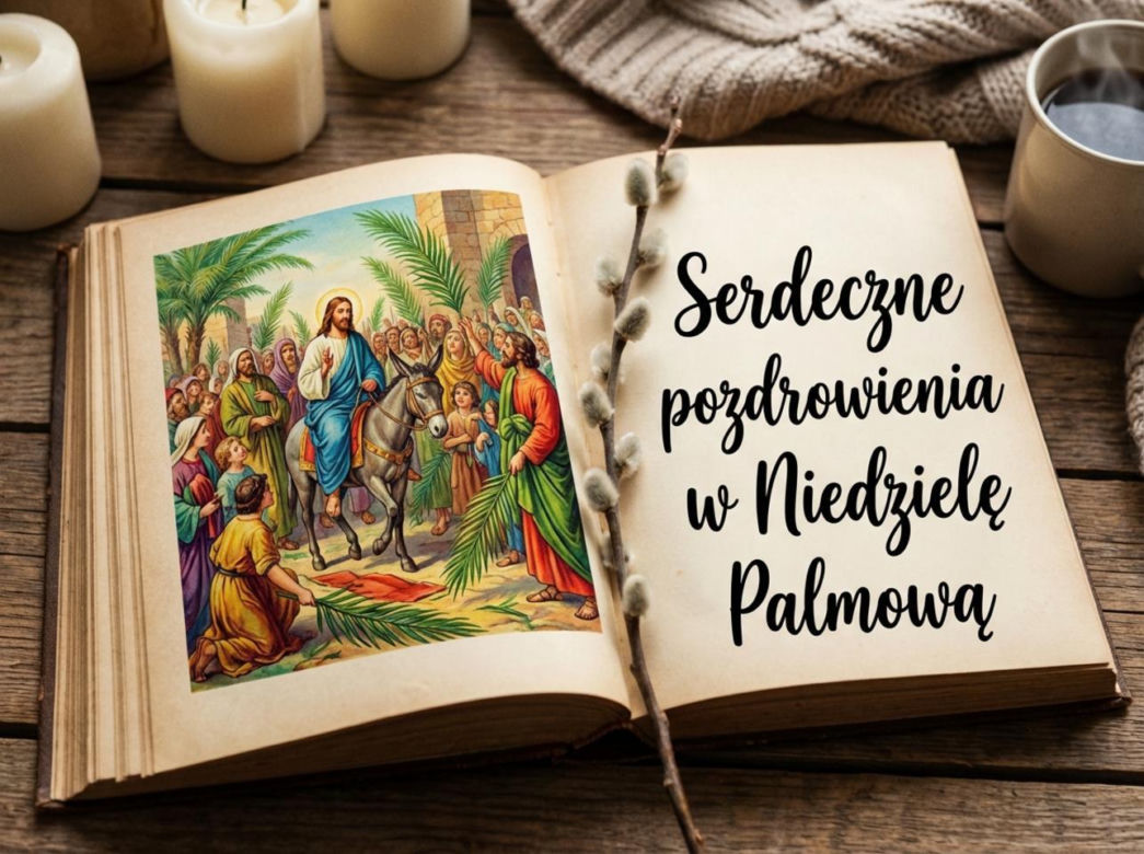 Kartka na Niedzielę Palmową