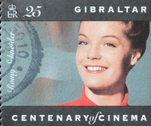 Znaczek z podobizną Romy Schneider