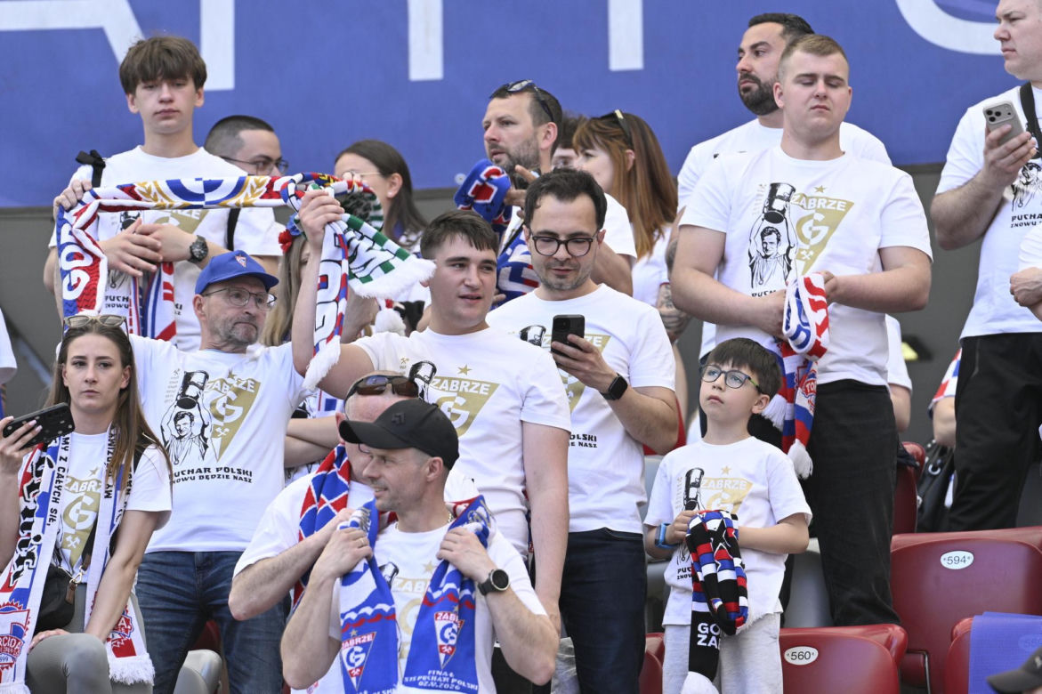 Kibice na finale Pucharu Polski: Górnik - Raków