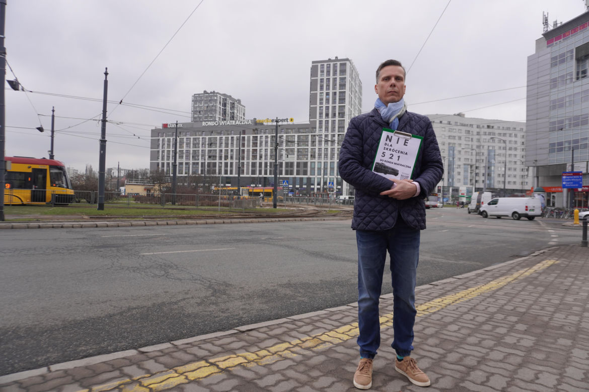 Autor petycji, pod którą podpisało się kilkuset mieszkańców Wawra - Mateusz Adamski