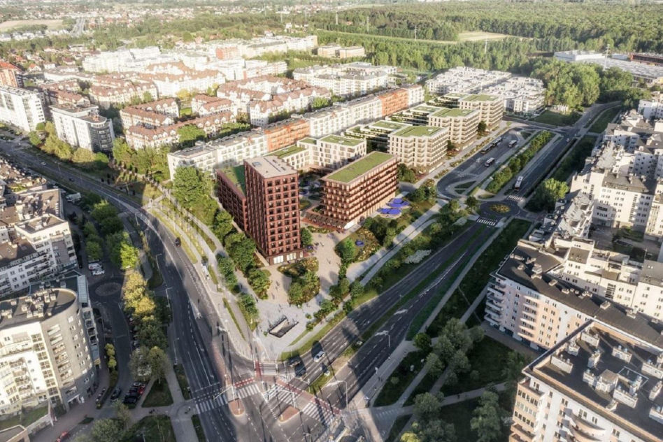 Wcześniejsza koncepcja firmy Archicom na działkę przy metrze Kabaty