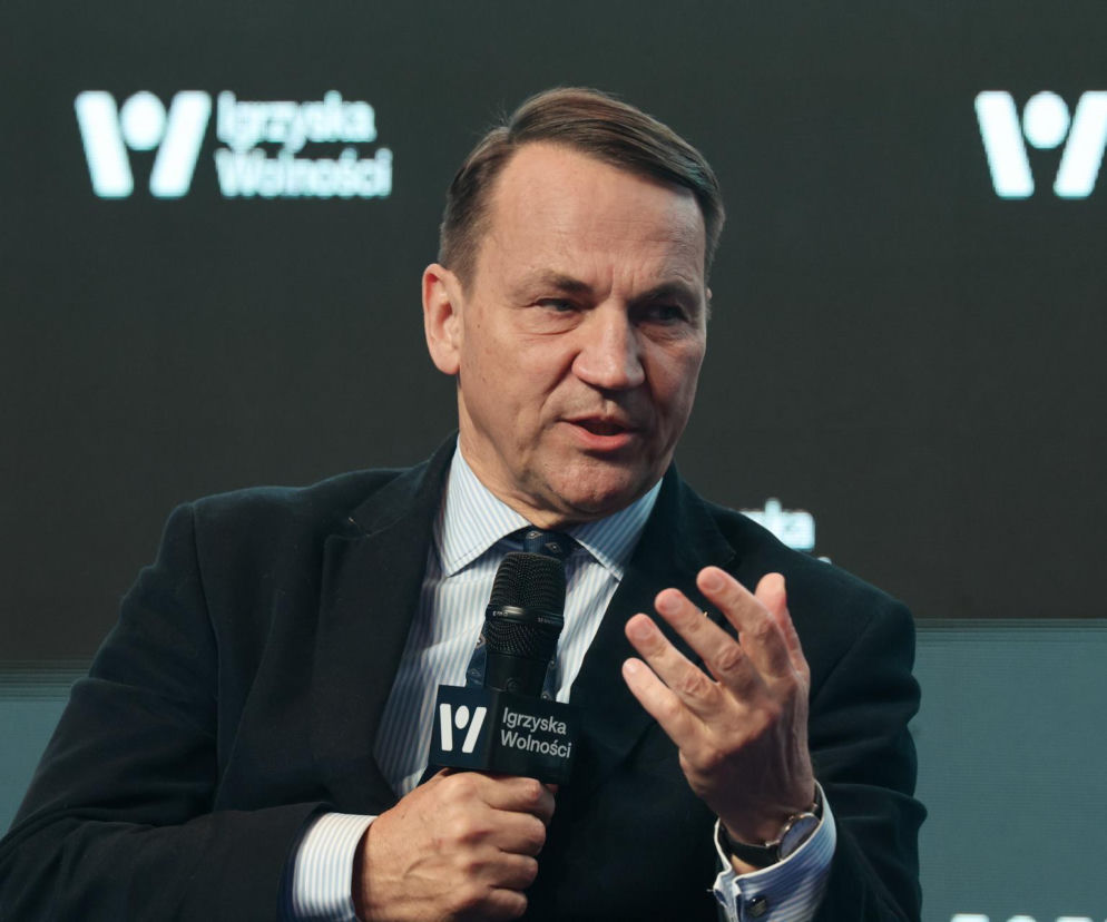 Minister Radosław Sikorski przemawia podczas Igrzysk Wolności. O jego słowach na temat Unii przeczytasz na SE Polityka.