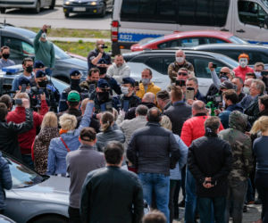 Protest przedsiębiorców w Katowicach.
