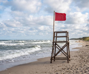Sinice Jastrzębia Góra. Czy w Jastrzębiej Górze można się kąpać 07.08? Flaga, warunki pogodowe