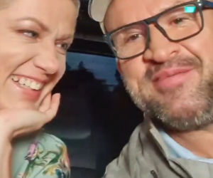 M jak miłość odcinek 1618 na planie. Marzenka (Olga Szomańska), Andrzejek (Tomasz Oświeciński)