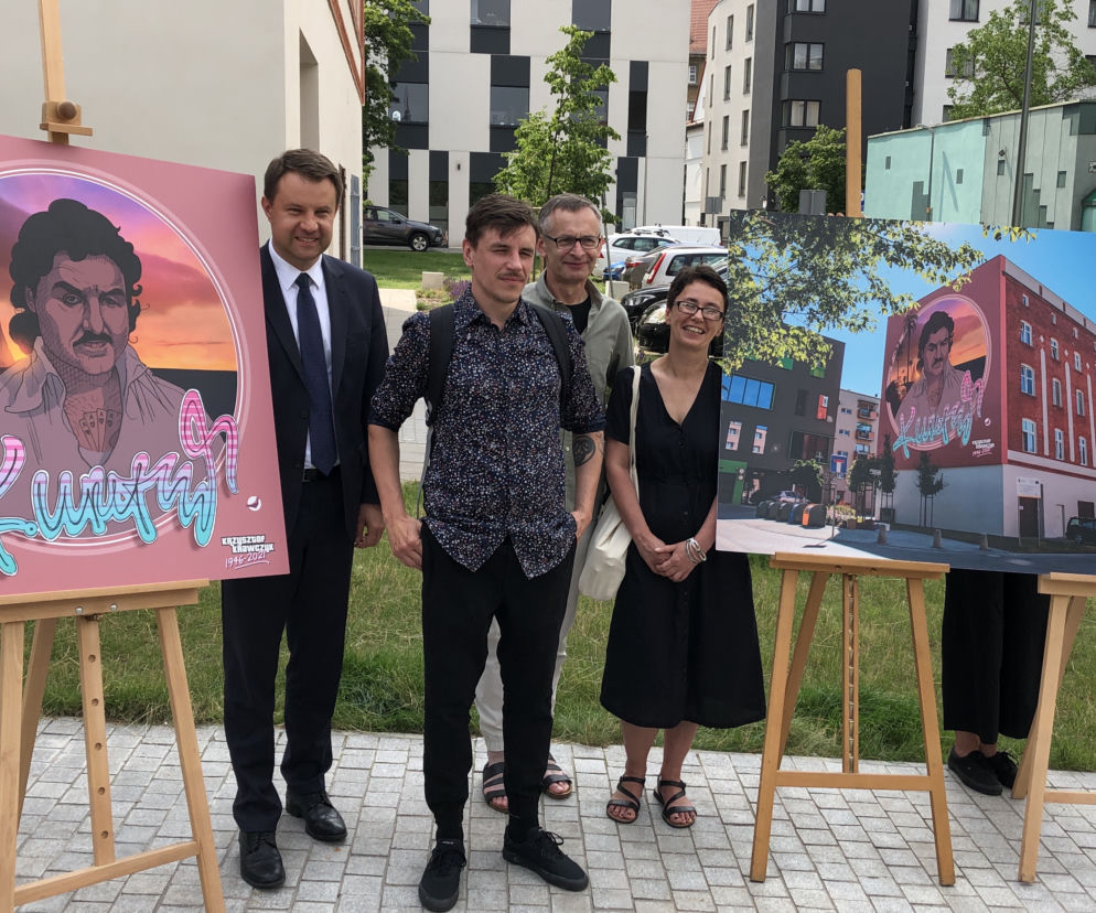 Mural upamiętniający Krzysztofa Krawczyka