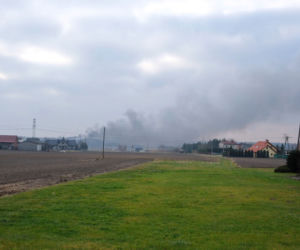 Pożar wysypiska śmieci w Żorach