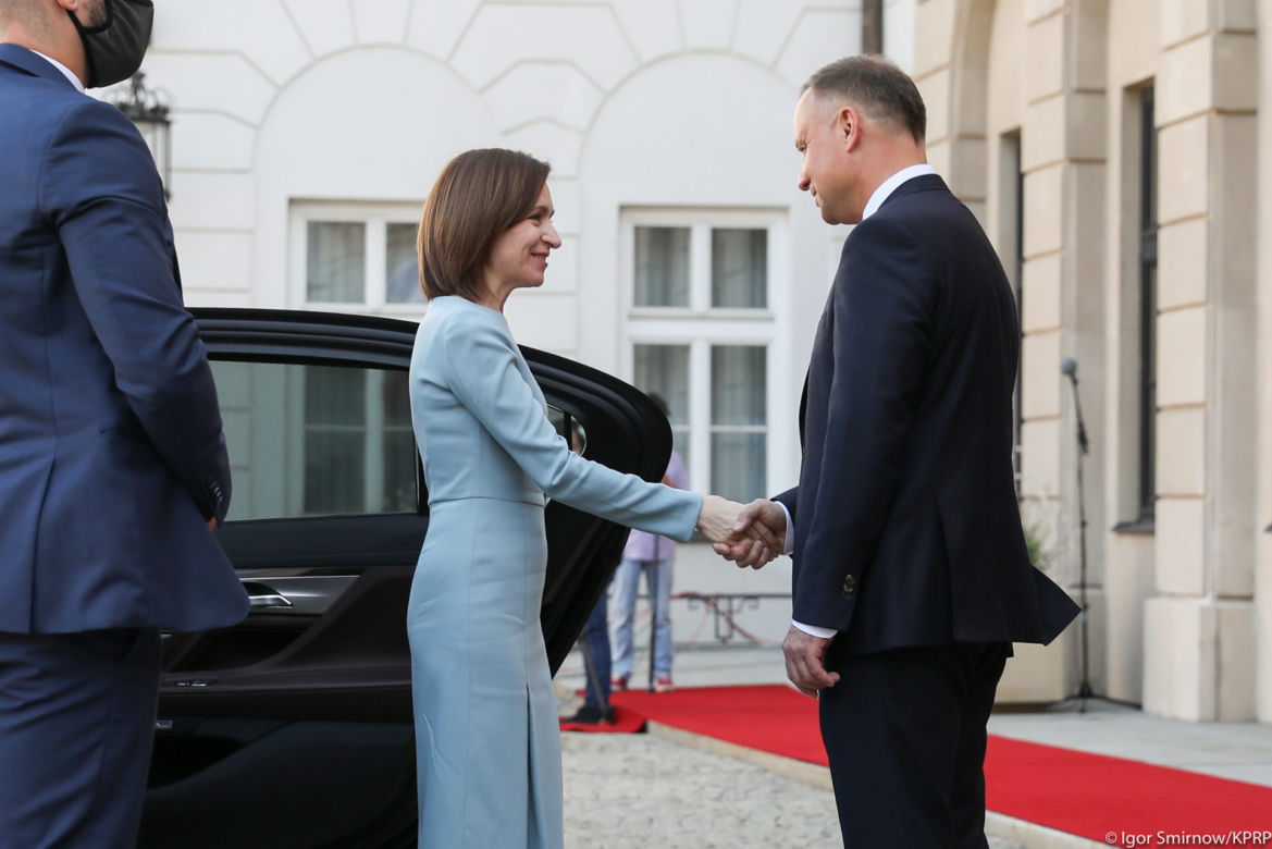Prezydent Duda spotkał się z prezydent Mołdawii