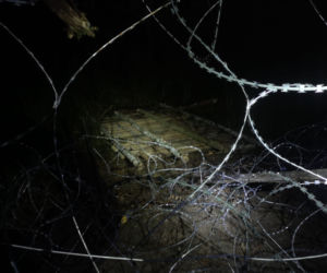 Klilkusetosobowa grupa migrantów próbowała sforsować granicę. Rzucali kamieniami [ZDJĘCIA]