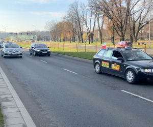 Białystok. Protest taksówkarzy 25.XI.2020