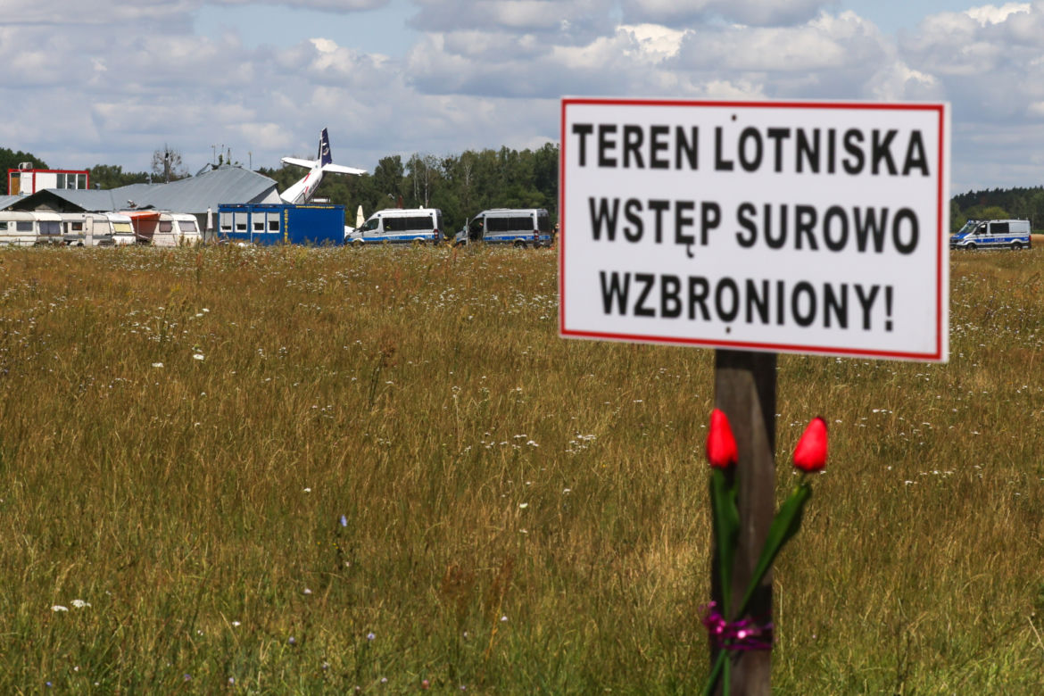 Wypadek samolotu w miejscowości Chrcynno