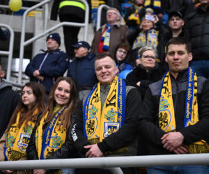 Arka Gdynia - Widzew Łódź: Zdjęcia kibiców i zawodników z meczu 25. kolejki PKO BP Ekstraklasy