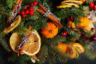 Naturalne ozdoby na choinkę