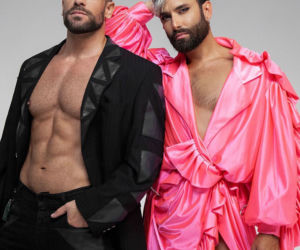 Conchita Wurst założyła tak krótką sukienkę, że powypadały jej ZWISAJĄCE JĄDRA