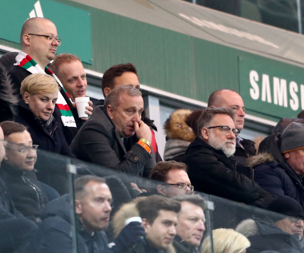 Grzegorz Schetyna na stadionie Legii