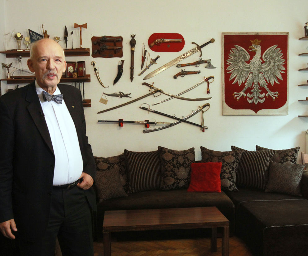 Janusz Korwin Mikke z żoną