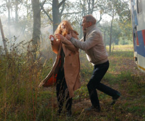 Pierwsza miłość. Wiktor (Jacek Mikołajczak), Teresa (Ewa Skibińska)
