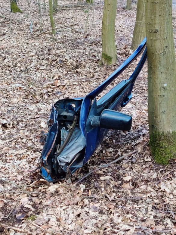 Makabra pod Płockiem! Seat mieszkańców Gostynina roztrzaskał się o drzewo [ZDJĘCIA]
