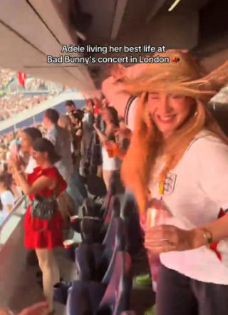 Adele na koncercie Bad Bunny'ego