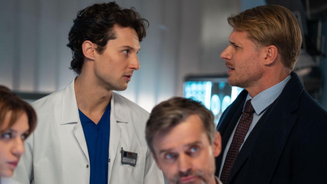 Na dobre i na złe odc. 983. Maks Beger (Tomasz Ciachorowski),  Kamil Zawada (Jakub Łopatka), Paweł Gracz (Marcin Sianko)